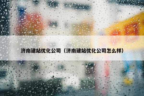 济南建站优化公司（济南建站优化公司怎么样）