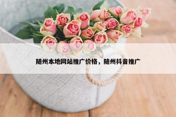 随州本地网站推广价格，随州抖音推广