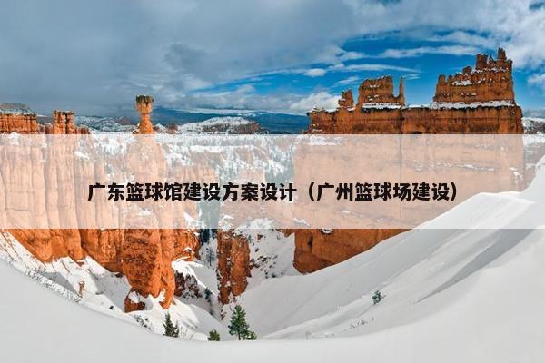 广东篮球馆建设方案设计（广州篮球场建设）