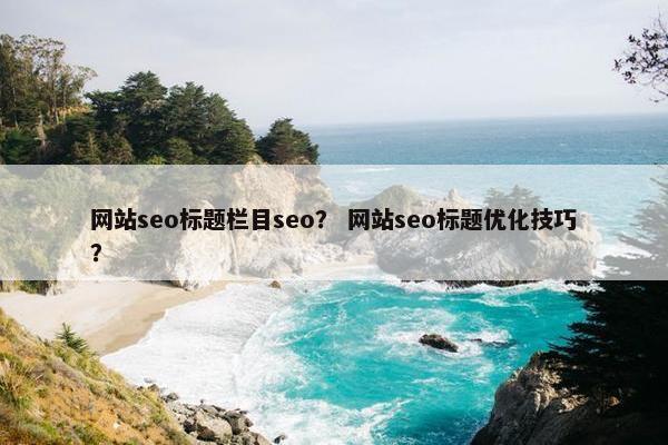 网站seo标题栏目seo？ 网站seo标题优化技巧？