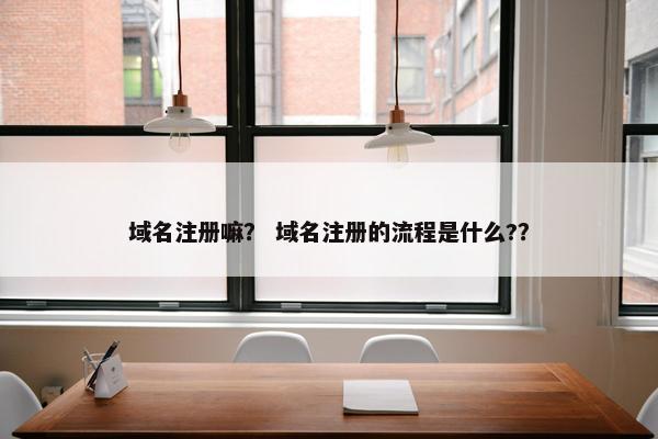 域名注册嘛？ 域名注册的流程是什么?？