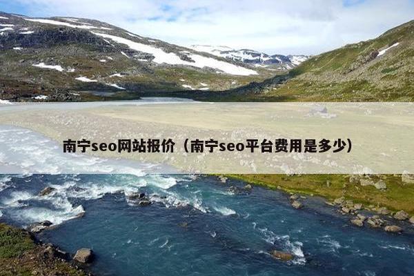 南宁seo网站报价（南宁seo平台费用是多少）