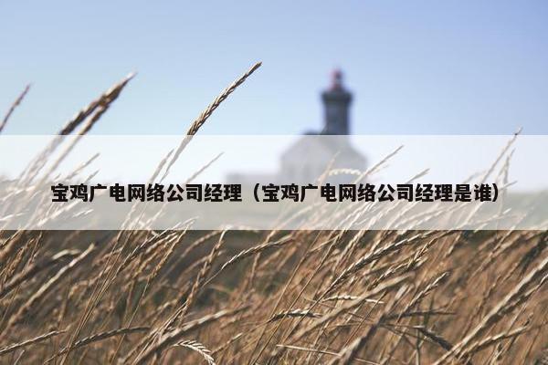 宝鸡广电网络公司经理（宝鸡广电网络公司经理是谁）