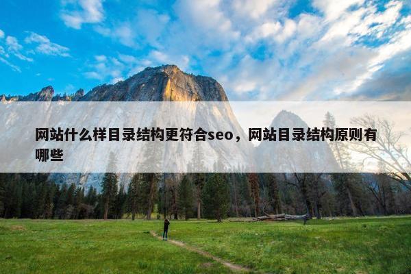 网站什么样目录结构更符合seo，网站目录结构原则有哪些