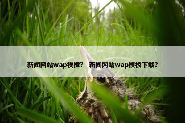 新闻网站wap模板？ 新闻网站wap模板下载？
