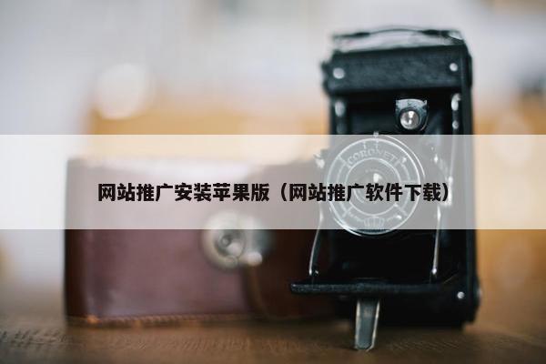网站推广安装苹果版（网站推广软件下载）