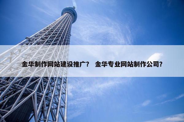 金华制作网站建设推广？ 金华专业网站制作公司？