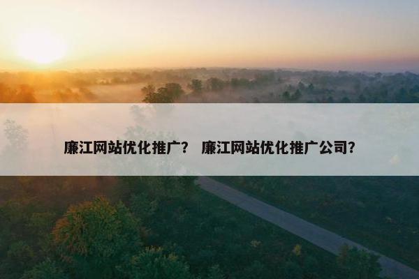 廉江网站优化推广？ 廉江网站优化推广公司？