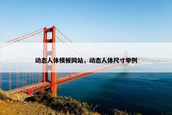 动态人体模板网站，动态人体尺寸举例