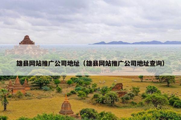 雄县网站推广公司地址（雄县网站推广公司地址查询）