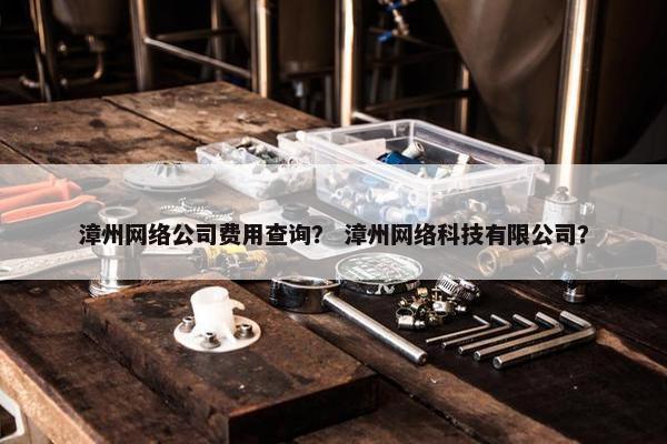 漳州网络公司费用查询？ 漳州网络科技有限公司？
