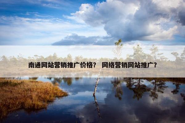南通网站营销推广价格？ 网络营销网站推广？