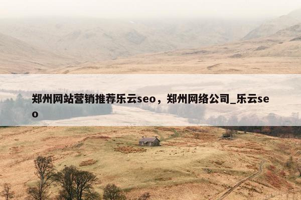 郑州网站营销推荐乐云seo，郑州网络公司_乐云seo