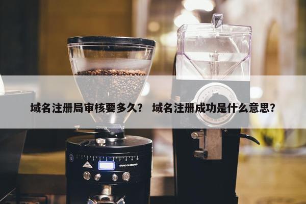 域名注册局审核要多久？ 域名注册成功是什么意思？