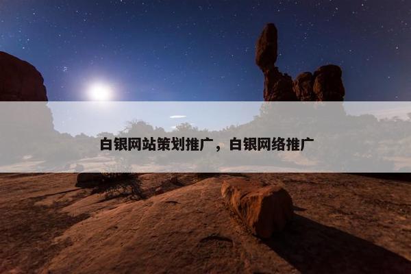 白银网站策划推广，白银网络推广