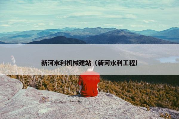 新河水利机械建站（新河水利工程）