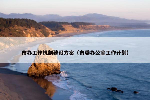 市办工作机制建设方案（市委办公室工作计划）