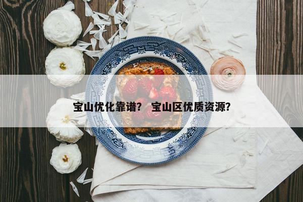 宝山优化靠谱？ 宝山区优质资源？