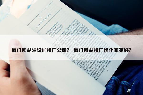 厦门网站建设加推广公司？ 厦门网站推广优化哪家好？