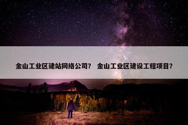 金山工业区建站网络公司？ 金山工业区建设工程项目？