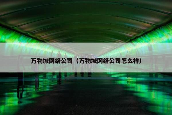 万物城网络公司（万物城网络公司怎么样）