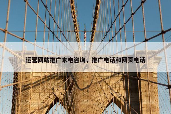 运营网站推广来电咨询，推广电话和网页电话