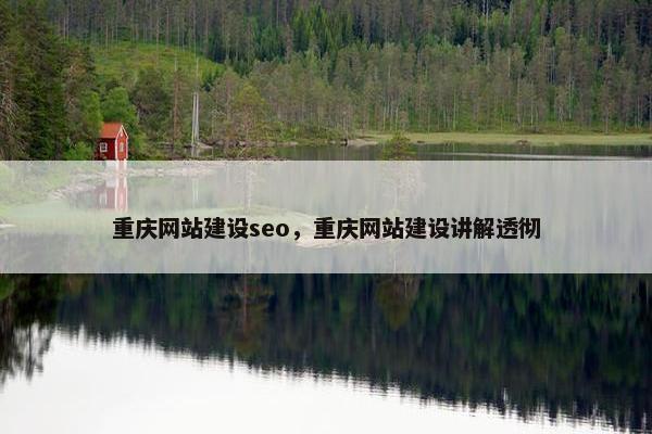 重庆网站建设seo，重庆网站建设讲解透彻