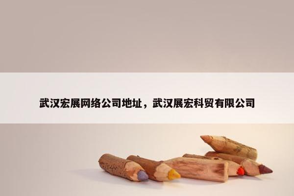 武汉宏展网络公司地址，武汉展宏科贸有限公司