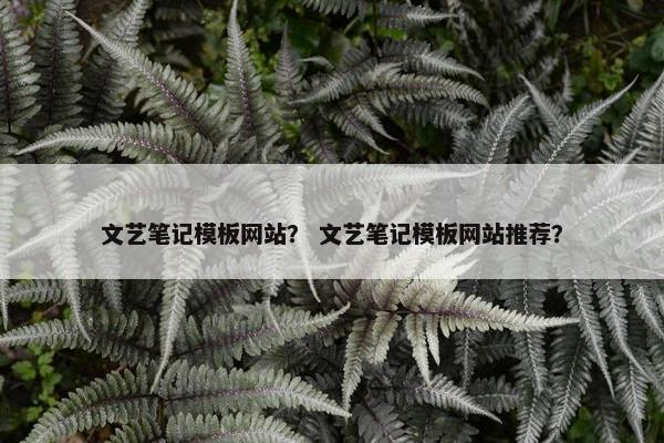 文艺笔记模板网站？ 文艺笔记模板网站推荐？