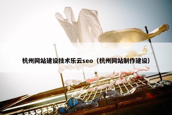 杭州网站建设技术乐云seo（杭州网站制作建设）