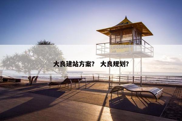 大良建站方案？ 大良规划？