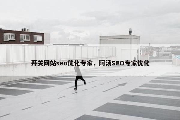 开关网站seo优化专家，阿汤SEO专家优化