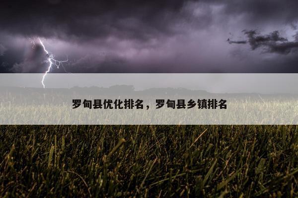 罗甸县优化排名，罗甸县乡镇排名