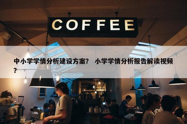 中小学学情分析建设方案？ 小学学情分析报告解读视频？