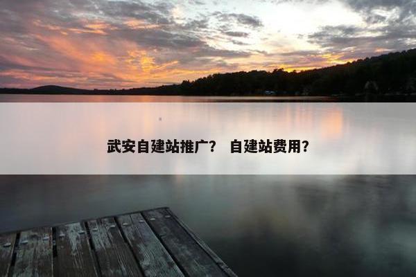 武安自建站推广？ 自建站费用？