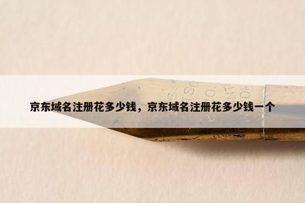 京东域名注册花多少钱，京东域名注册花多少钱一个