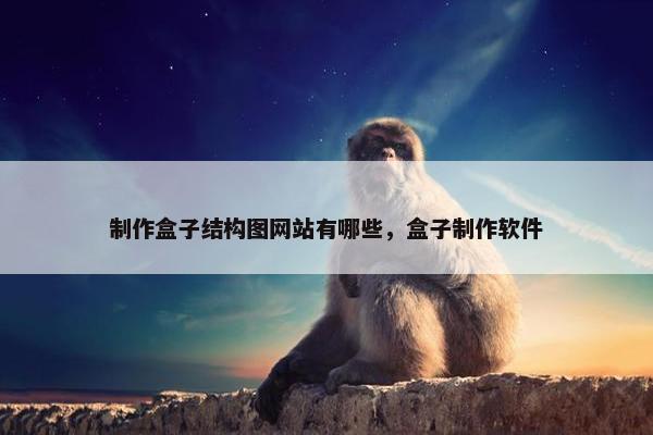 制作盒子结构图网站有哪些，盒子制作软件
