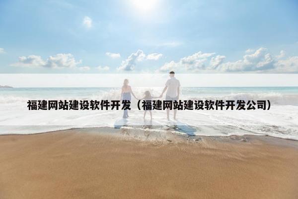 福建网站建设软件开发（福建网站建设软件开发公司）