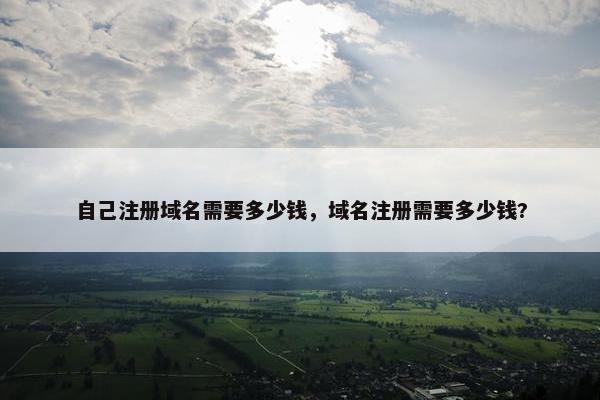 自己注册域名需要多少钱，域名注册需要多少钱?