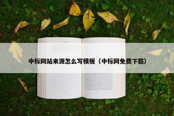 中标网站来源怎么写模板（中标网免费下载）