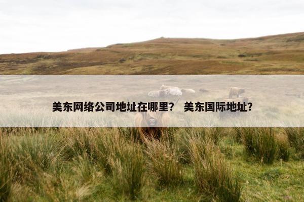 美东网络公司地址在哪里？ 美东国际地址？