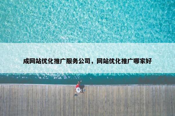 成网站优化推广服务公司，网站优化推广哪家好