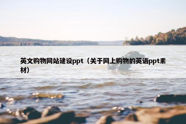 英文购物网站建设ppt（关于网上购物的英语ppt素材）