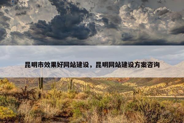 昆明市效果好网站建设，昆明网站建设方案咨询