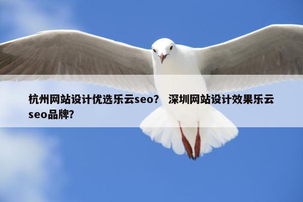 杭州网站设计优选乐云seo？ 深圳网站设计效果乐云seo品牌？