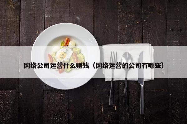 网络公司运营什么赚钱（网络运营的公司有哪些）