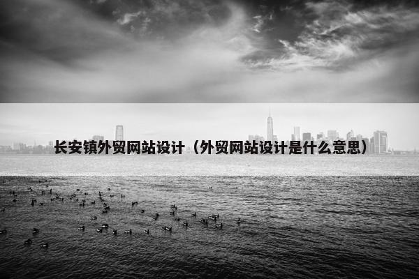 长安镇外贸网站设计（外贸网站设计是什么意思）