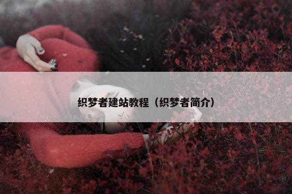 织梦者建站教程（织梦者简介）