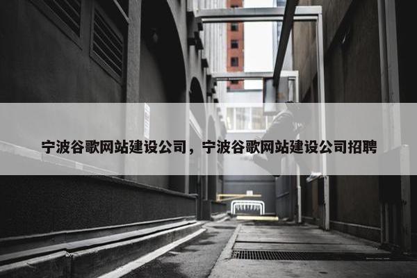 宁波谷歌网站建设公司，宁波谷歌网站建设公司招聘