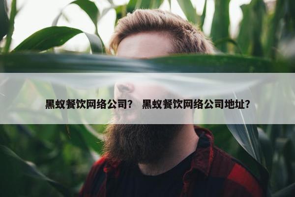 黑蚁餐饮网络公司？ 黑蚁餐饮网络公司地址？